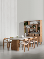 NO 912046 Nova dining table ML 260802 Santiago dining chair AP 461046 Apollo bookcase_sf3a